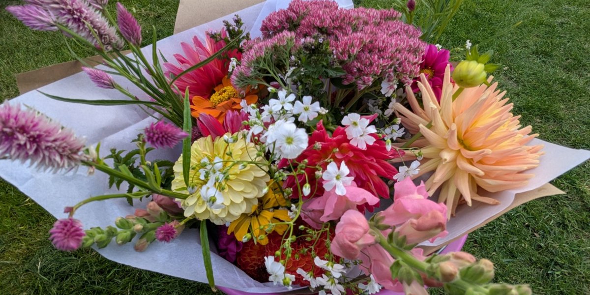 Hand Tied Flower Bouquets 